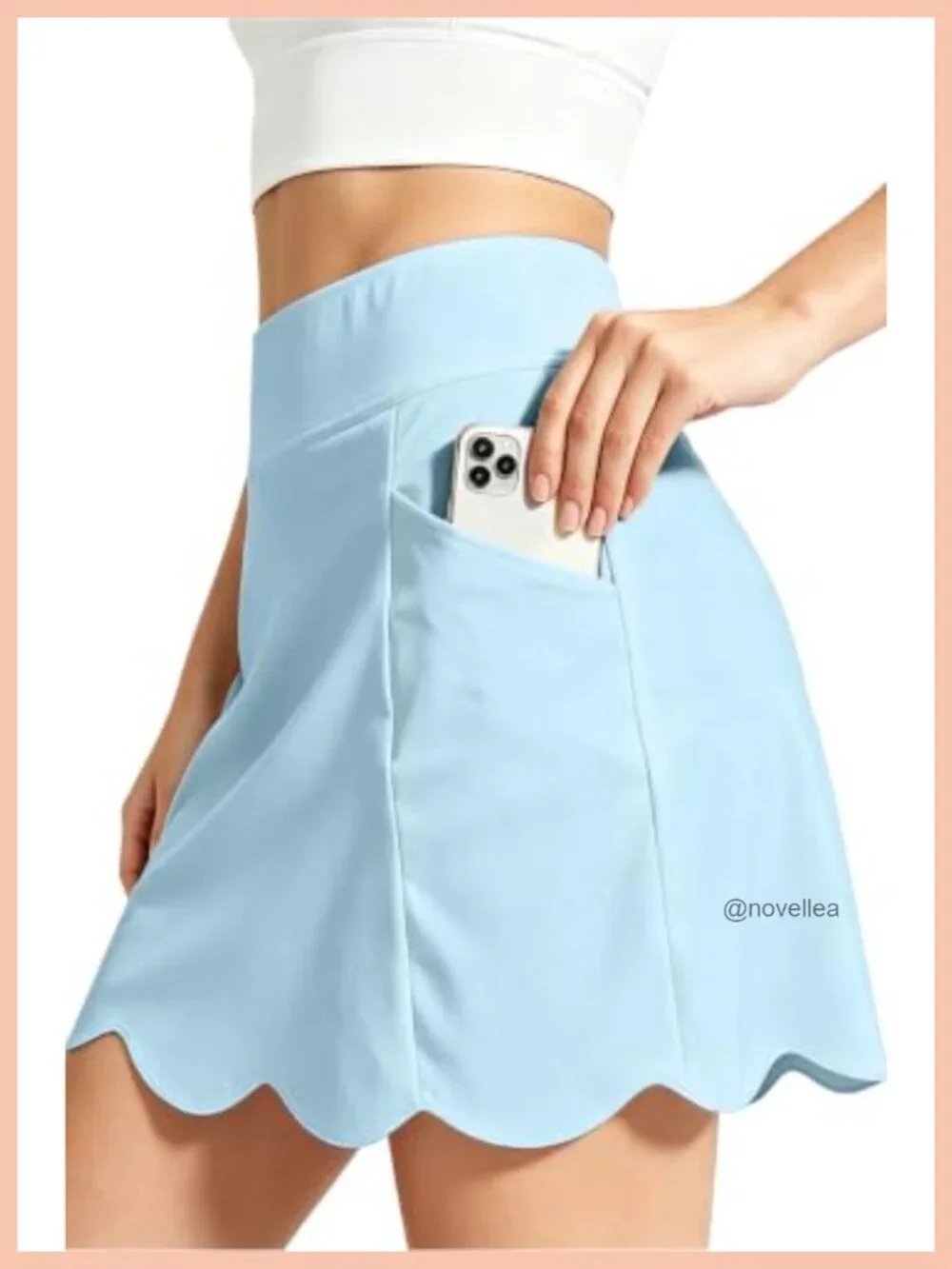 High Waisted Skort with Pockets for Women Golf Tennis Athletic Skirts